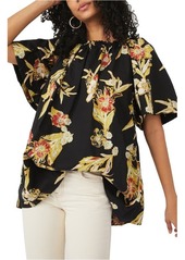 Free People Jodie Floral Cotton Tunic