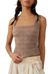 Free People Love Letter Floral Knit Camisole