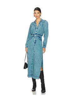 Free People Mad Love Denim Midi Dress