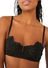 Free People Made You Look Underwire Balconette Bra in Black at Nordstrom