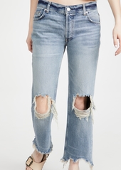 Free People Maggie Mid Rise Straight Jeans