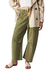 Free People Mending Heart Belted Cotton Utility Pants