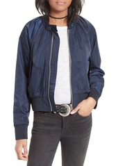 Free People Midnight Bomber Jacket in Navy at Nordstrom