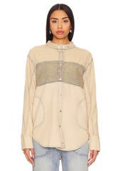 Free People x We The Free Moto Color Block Shirt