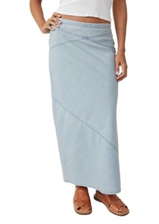 Free People Muse Moment Chambray Skirt