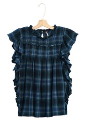 Free People Not Your Average Girl Plaid Top