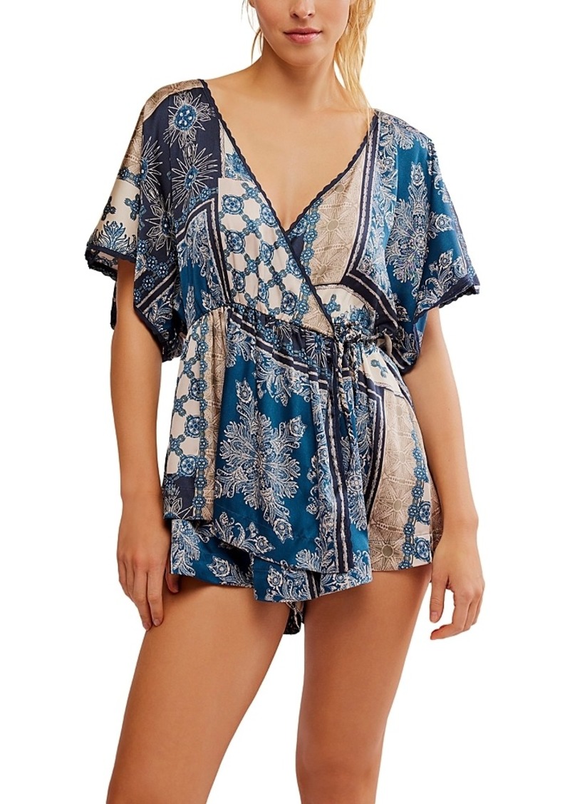 Free People Oasis Wrap Romper