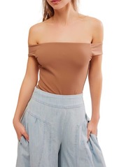Free People Off to the Races Off the Shoulder Bodysuit