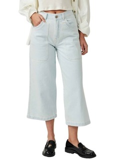 Free People Piper Mid Rise Crop Wide Leg Jeans