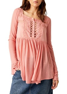 Free People Pretty Please Lace Tunic Top