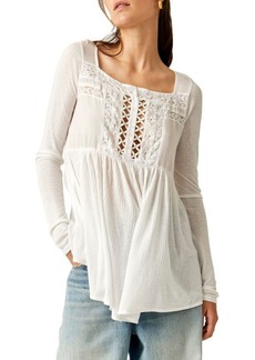 Free People Pretty Please Lace Tunic Top
