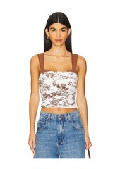 Free People Printed 2 Tone Tank