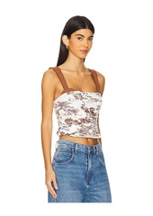 Free People Printed 2 Tone Tank