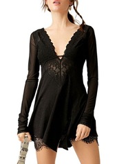 Free People Rendezvous Lace Trim Top