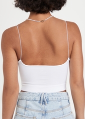 Free People Ribbed V Neck Brami Top