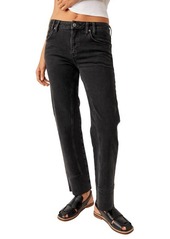 Free People Risk Taker Raw Hen Straight Leg Jeans