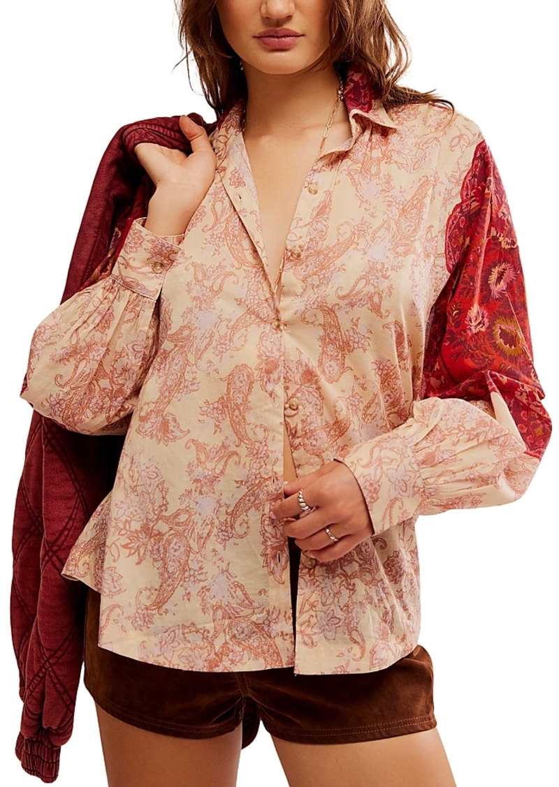 Free People Rose Bud Blouse