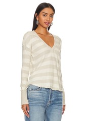 Free People x We The Free Sail Away Long Sleeve In Natural Combo