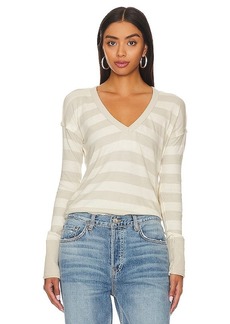 Free People x We The Free Sail Away Long Sleeve In Natural Combo