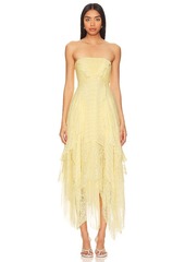 Free People Sheer Bliss Maxi Dress In Anise Flower