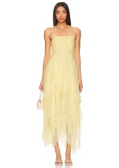 Free People Sheer Bliss Maxi Dress In Anise Flower