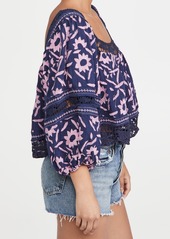 Free People Soleil Embroidered Top
