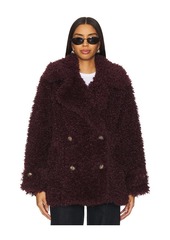 Free People Sophie Faux Fur Peacoat