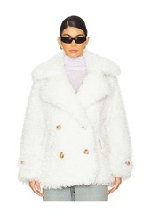 Free People Sophie Faux Fur Peacoat