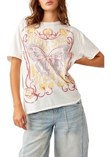 Free People Spring Showers Oversize Cotton Graphic T-Shirt