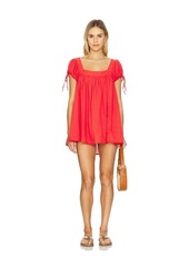 Free People Summer Camp Tunic In Fiery Red