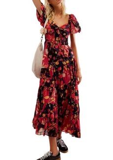 Free People Sundrenched Floral Tiered Maxi Sundress