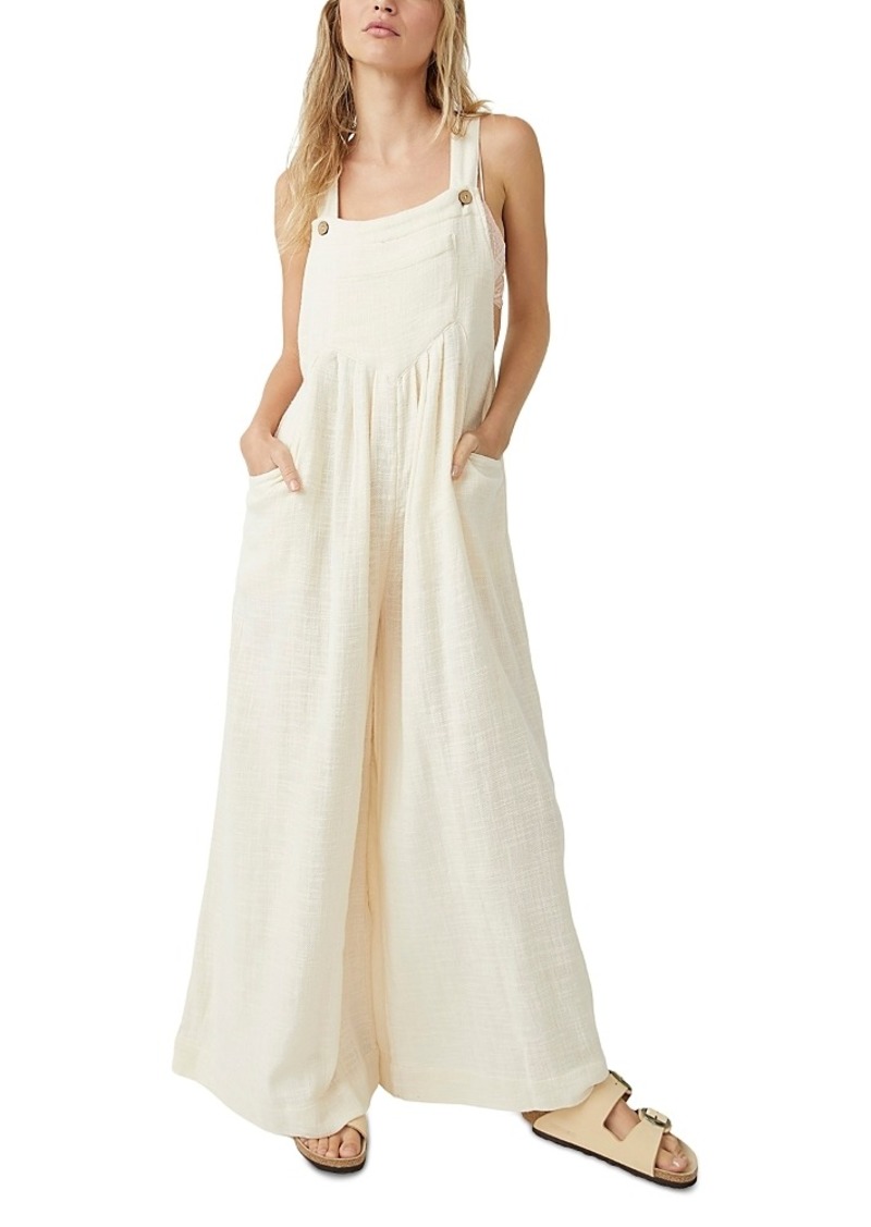 Free People Sundrenched Wide Leg Overalls