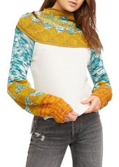 Free People Swit the Small Stuff Mock Neck Top in Funky Combo at Nordstrom