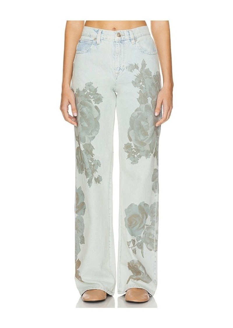 Free People Tinsley Printed Wide Leg