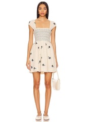 Free People Tory Embroidered Mini Dress