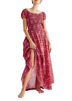 Free People Ultraviolet Maxi Dress in Raspberry Combo at Nordstrom