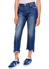 Free People We the Free Maggie Ripped Crop Straight Leg Jeans