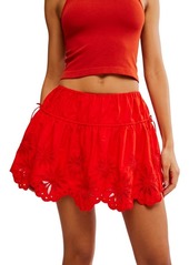 Free People Wildest Dream Eyelet Embroidery Miniskirt