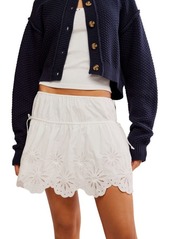 Free People Wildest Dream Eyelet Embroidery Miniskirt