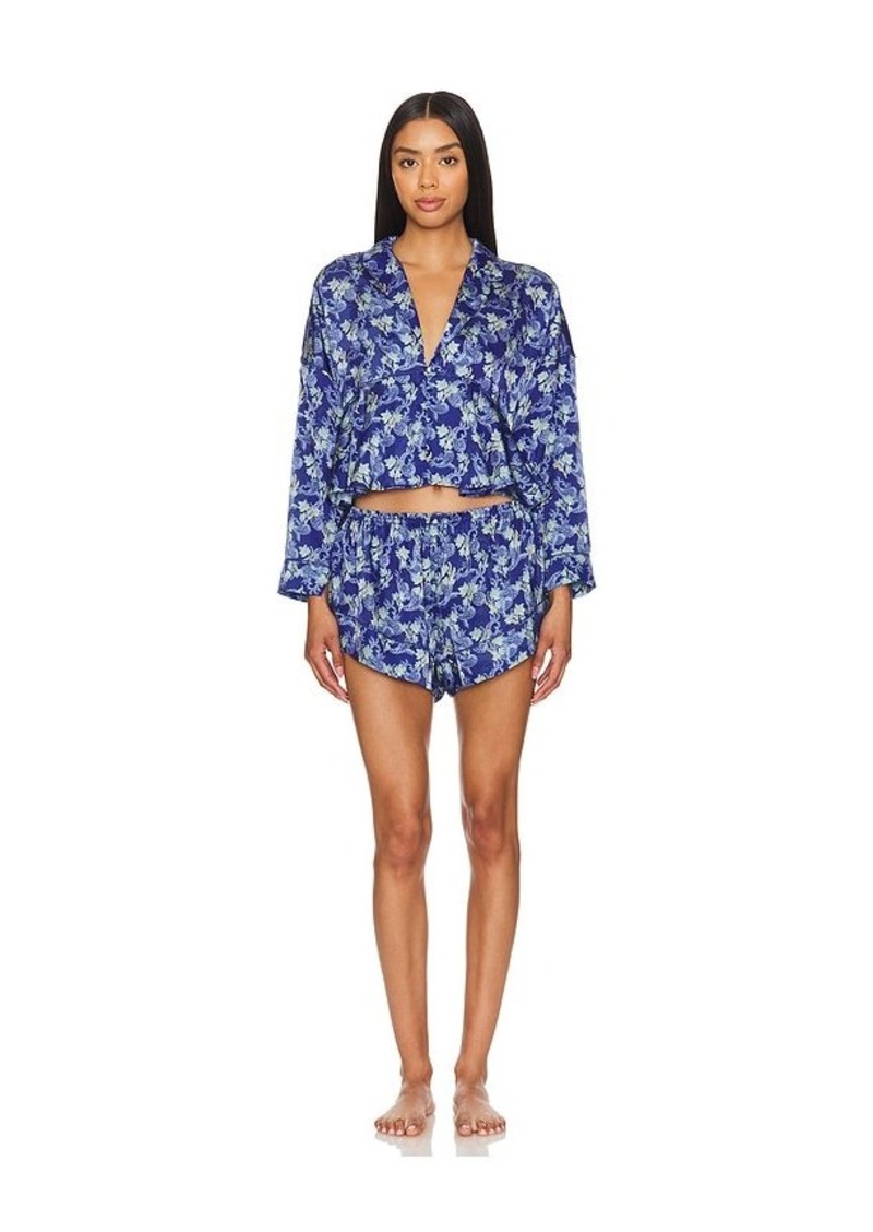 Free People x Intimately FP Beauty Sleep PJ Set In Sea Combo