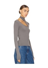 Free People x Intimately FP Cut It Out Seamless Long Sleeve Top In Mulled Basil