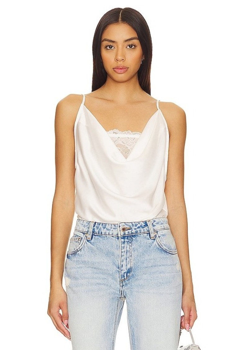 Free People x Intimately FP Double Date Bodysuit In Ivory Combo