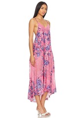 Free People X Intimately FP First Date Printed Maxi Slip