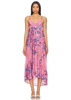 Free People X Intimately FP First Date Printed Maxi Slip