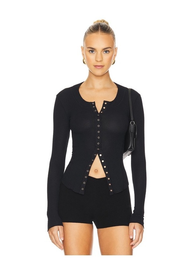 Free People x Intimately FP Going Places Cardi In Black