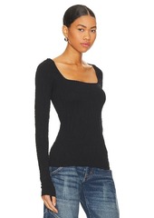 Free People x Intimately FP Have It All Long Sleeve In Washed Black