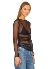 Free People x Intimately FP Last Layer Long Sleeve Top In Black