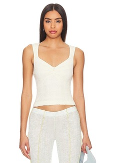 Free People x Intimately FP Love Letter Sweetheart Cami In Ivory