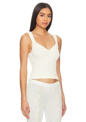 Free People x Intimately FP Love Letter Sweetheart Cami In Ivory