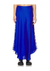 Free People x Intimately FP Make You Mine 1/2 Slip Skirt In Mazrine